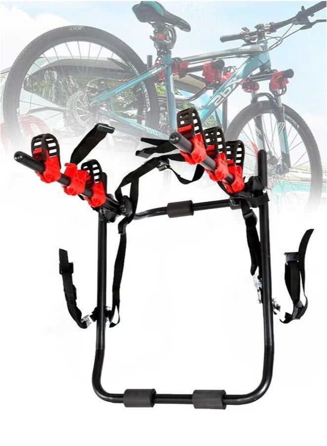 Heavy Duty 3-Bike Carrier Rack | Double Safety Folding Adjustable Bicycle Mount for Car, Truck & SUV | High Capacity Bike Transport Rack - Image 1