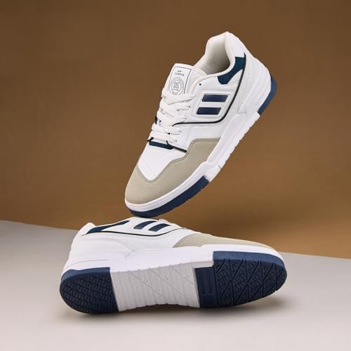 Campus Men's Revolt Sneakers WHT/Navy - 6UK/India - Image 3