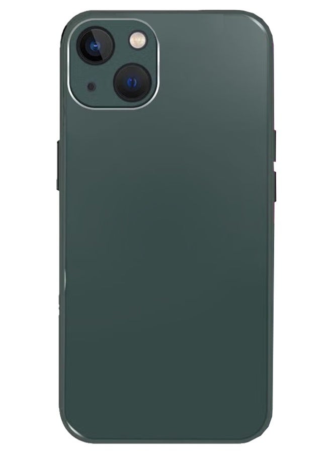 CATANES حافظة آيفون 13 مطلية بالكهرباء صلبة لامعة حماية الكاميرا مضادة للصدمات ضد السقوط خضراء - Image 3