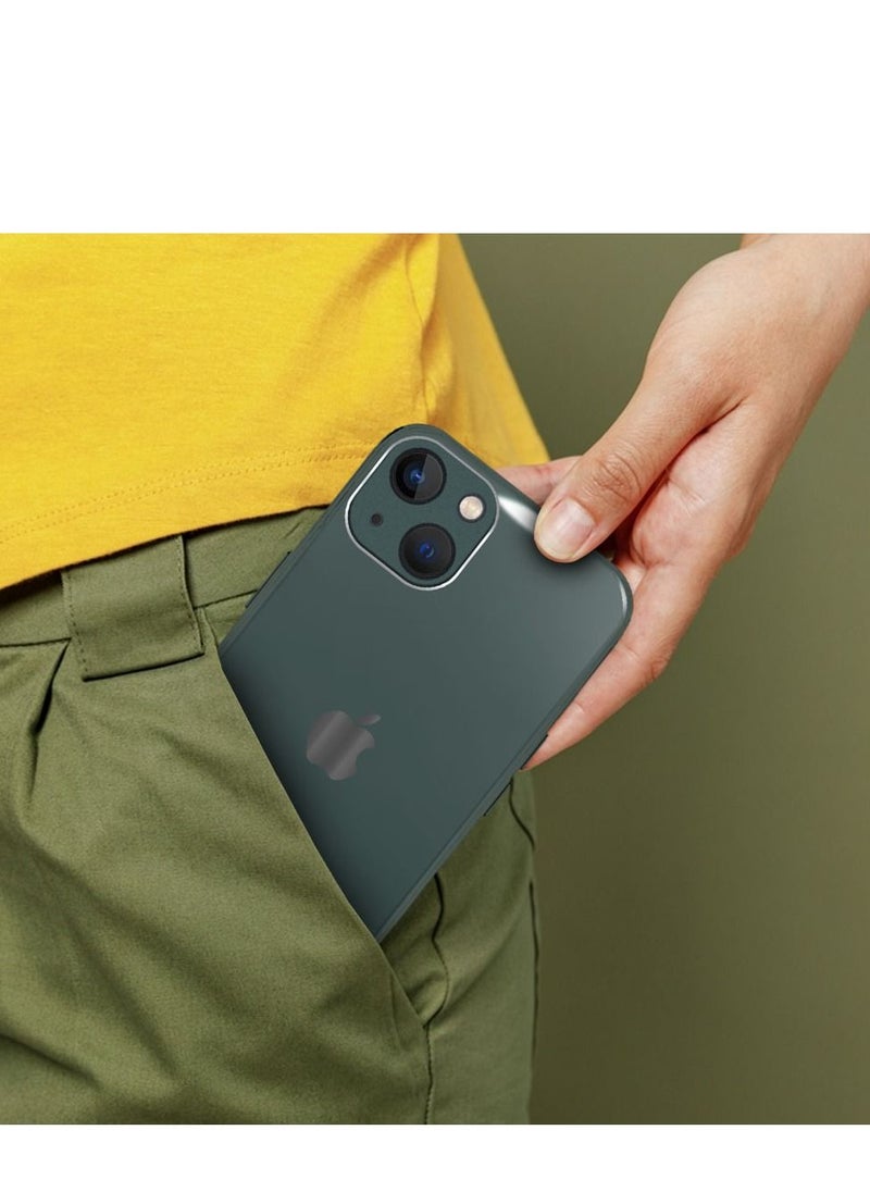 CATANES - iPhone 13 Electroplated Hard Glossy Case Camera Protection Shockproof Anti Fall Case Green - Image 1