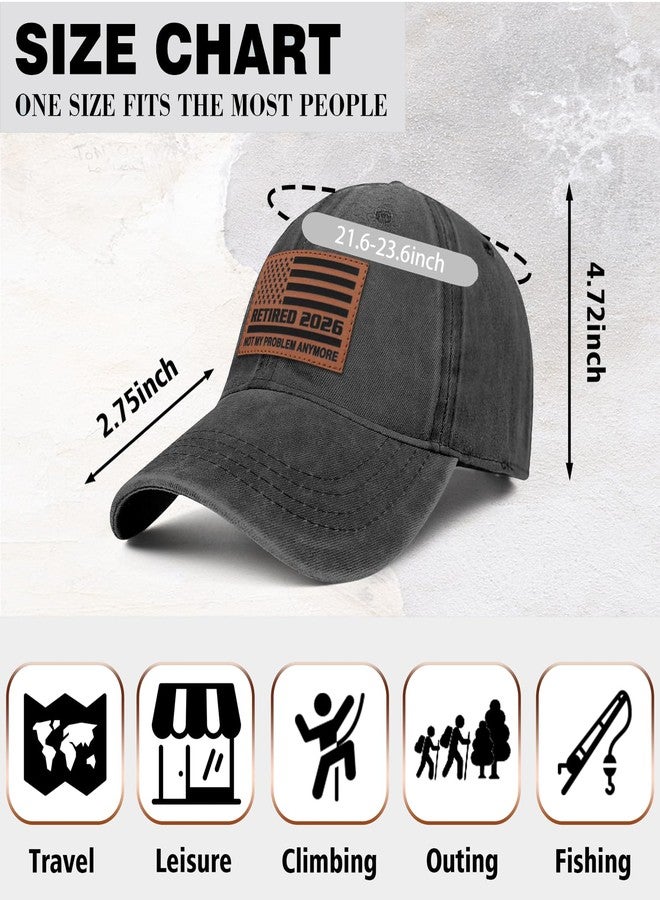 Supload Retired Gifts for Men, 2026 Retirement Hat, Retirement Gift for Women, Happy Retired, American Flag Hat for Men - Image 3