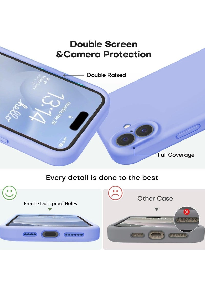 Raxoom iPhone 16 Slim Fit Matte Light Blue TPU Case â€“ Soft, Flexible Silicone Back Cover - Image 2