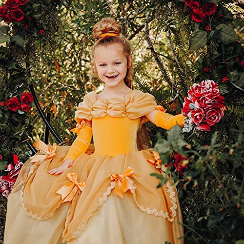 CQDY Girls Cinderella Costumes Halloween Princess Dress Up Fancy Birthday Party Ball Gown - Image 2