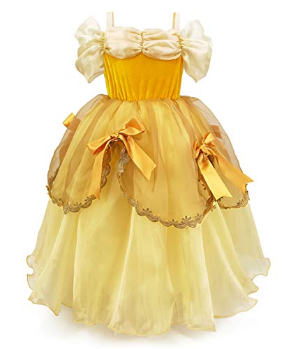 CQDY Girls Cinderella Costumes Halloween Princess Dress Up Fancy Birthday Party Ball Gown - Image 5