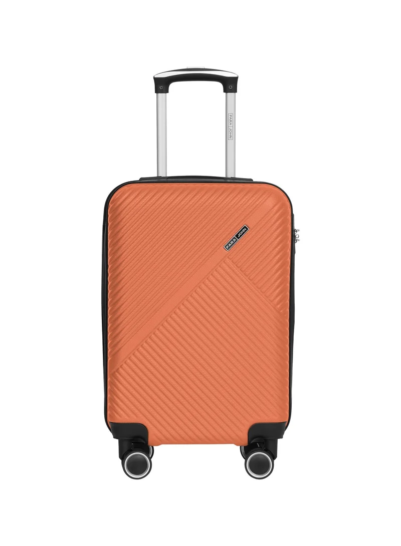 بارا جون Aurora 2-Piece Luggage Set, Carry on & Check-in Luggage for Men & Women, Suitcase for Travel, Lightweight ABS Hard Shell 20/24 Inch Cabin & Medium Luggage, 8 Spinner Wheels, Combination Lock, Orange