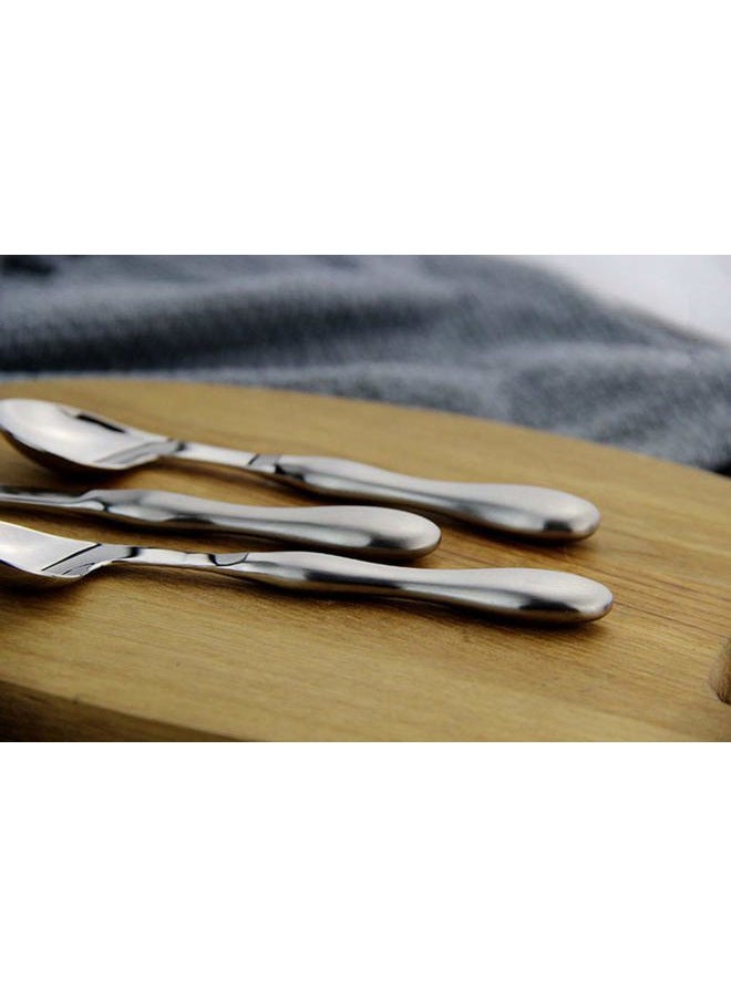 ZYER Adaptive Utensils 2pcs Curved Spoon Set Right Handed Angled Spoons Cutlery Utensil Stainless Steel Eating Silverware for Hand Tremors, Arthritis, Parkinson's or Elderly Use - Image 4