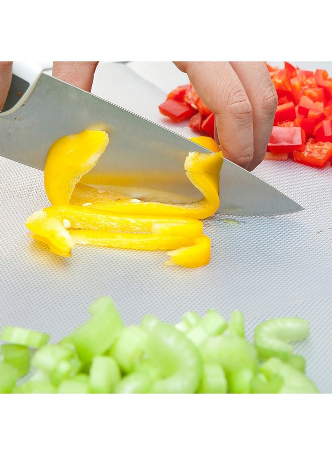 Mind Reader Mind Reader E-Z Board Disposable Plastic Cutting Board, Flexible, 20 sf, Camping, 13.78"L x 3.35"W x 3.74"H, 2 Pack, Clear  - Image 2
