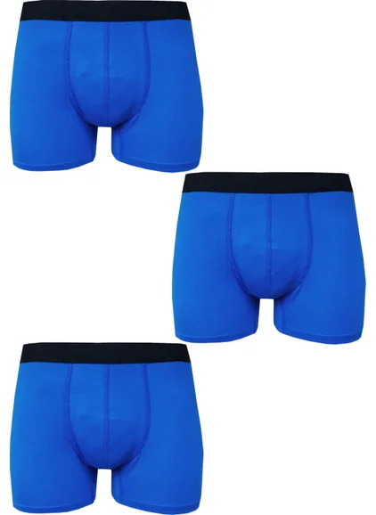 Hepsine Rakip Rival to All 3-Piece Men's Lycra Modal Boxer Plain Cotton Premium Quality Underpants