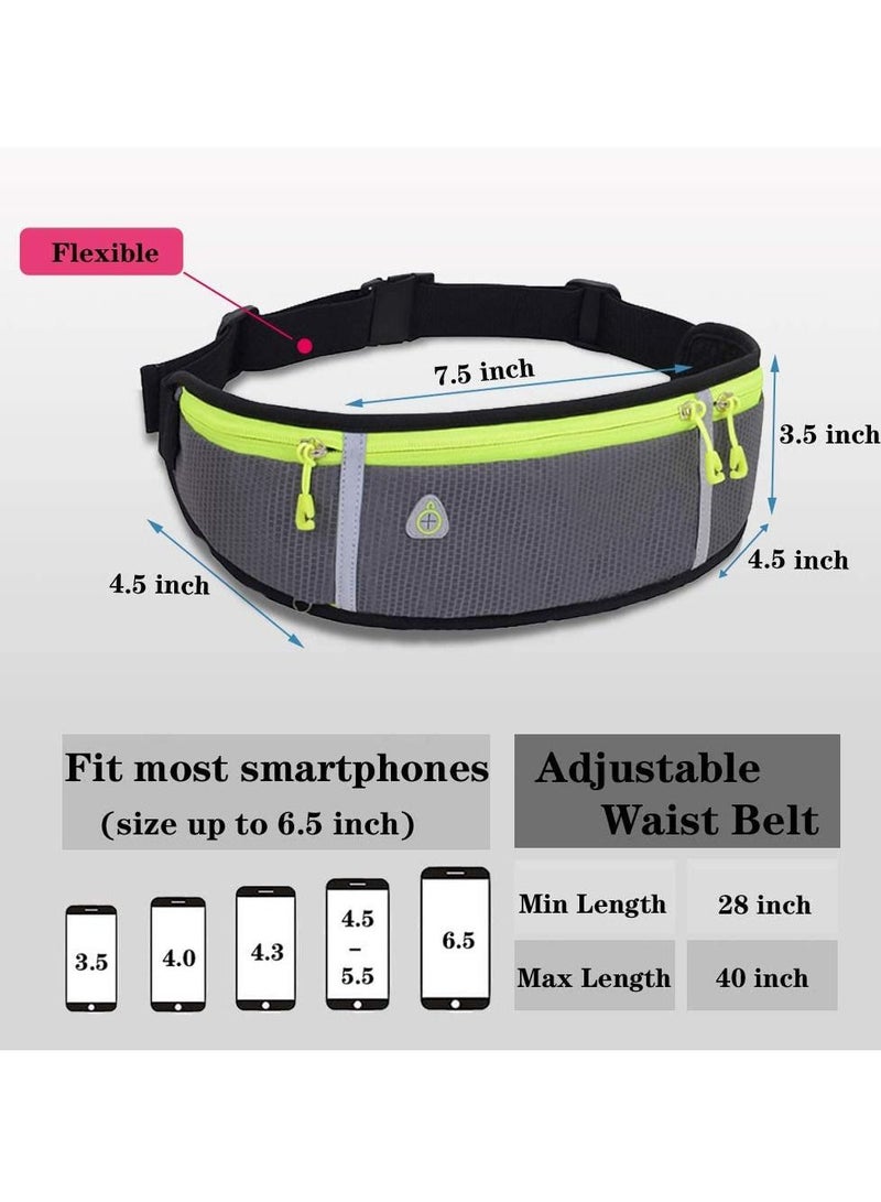 SYOSI Waist Phone Bag Waterproof Running Belt Lightweight Pack with Adjustable Elastic Strap  - Image 2