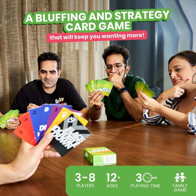 BINCA Card Game - White Washers  Bluffing & Strategy Game for All Ages  Fun Family & Party Game for Teens & Adults  Perfect for Ages 12  13  14 & Up (3-5 Players) - Image 4