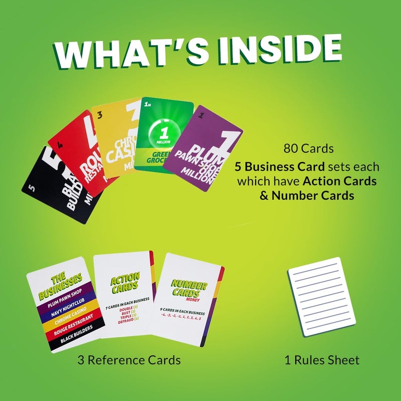 BINCA Card Game - White Washers  Bluffing & Strategy Game for All Ages  Fun Family & Party Game for Teens & Adults  Perfect for Ages 12  13  14 & Up (3-5 Players) - Image 2