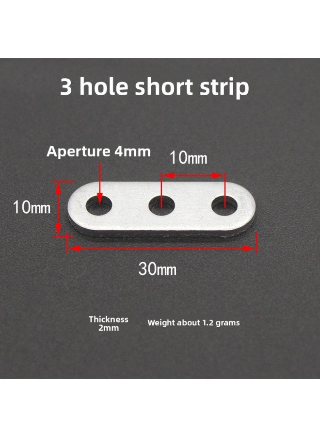 Fixed Strip Toy Hole Square Plate U-shaped Accessories Angle Size Technology Small Production Base Plate Assembly DIY Aluminum Alloy Belt 