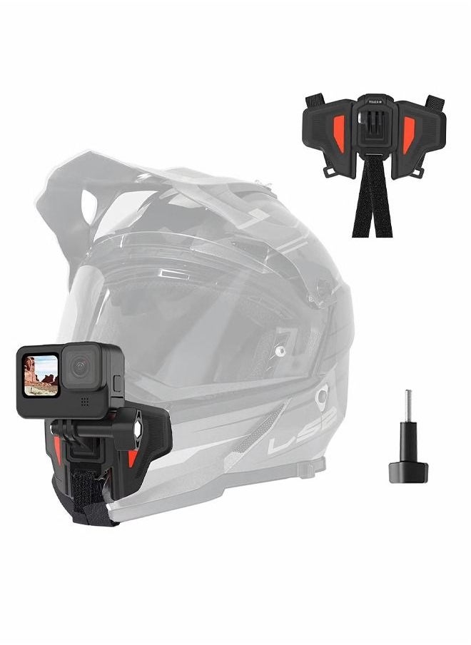 Generic - Motorcycle Helmet Chin Stand,Upgraded Version of Motorcycle Helmet Chin Stand Suitable for Sports Cameras Such As GoPro Max Hero 10 9 8 7 6 5 Insta 360 One R One X DJI Osmo Phones - Image 1