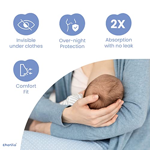 Cherilo Washable Breast Pads for Feeding Mothers, High Absorbent Nursing Pads for Breastfeeding, Skin Friendly Nipple Pads for Women, Maternity Feeding Pads for Mothers with 3 Layer Overnight Protection, Reusable, Pink, 6 Pcs - Image 5