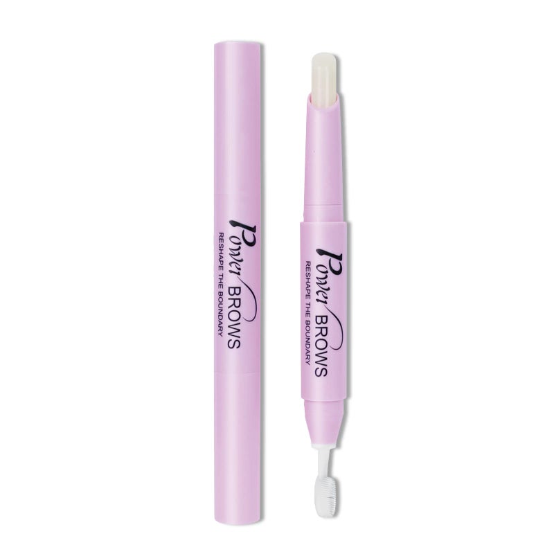 Music Flower Eyebrow Wax Pen - Clear Waterproof Long Lasting Brow Shaping Styling Makeup Pencil With Brush for Feathered Fluffy Brows - Image 1
