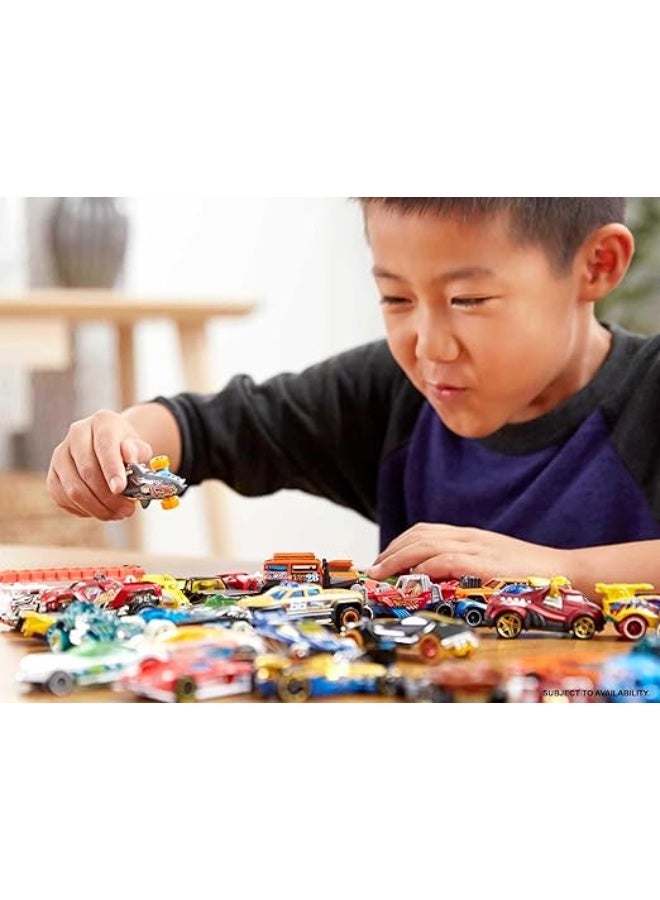 هوت ويلز مجموعة سيارات "هوت ويلز" (Hot Wheels) للأطفال مكونة من 20 سيارة مصبوبة (Diecast) بتصاميم وألوان متنوعة. - Image 2