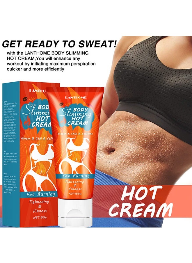 Lanthome Body Slimming Hot Cream, body cream 60g Slimming cream massage cream  - Image 4