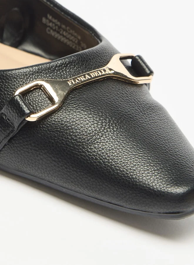 Flora Bella By Shoexpress Women's Textured Slingback Slip-On Flat Sandals