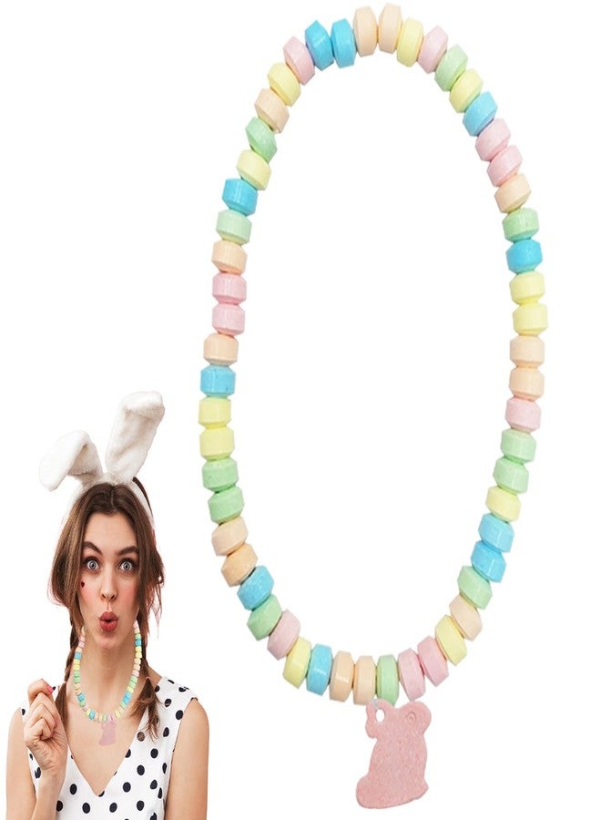 Fruidles Easter Bunny Candy Necklace, Multicolor Fruit-Flavored Chewables for Party Favors (12-Pack) - Image 4
