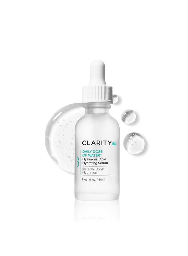 ClarityRx جرعة يومية من سيروم حمض الهيالورونيك المرطب، 1 أونصة سائلة - Image 1