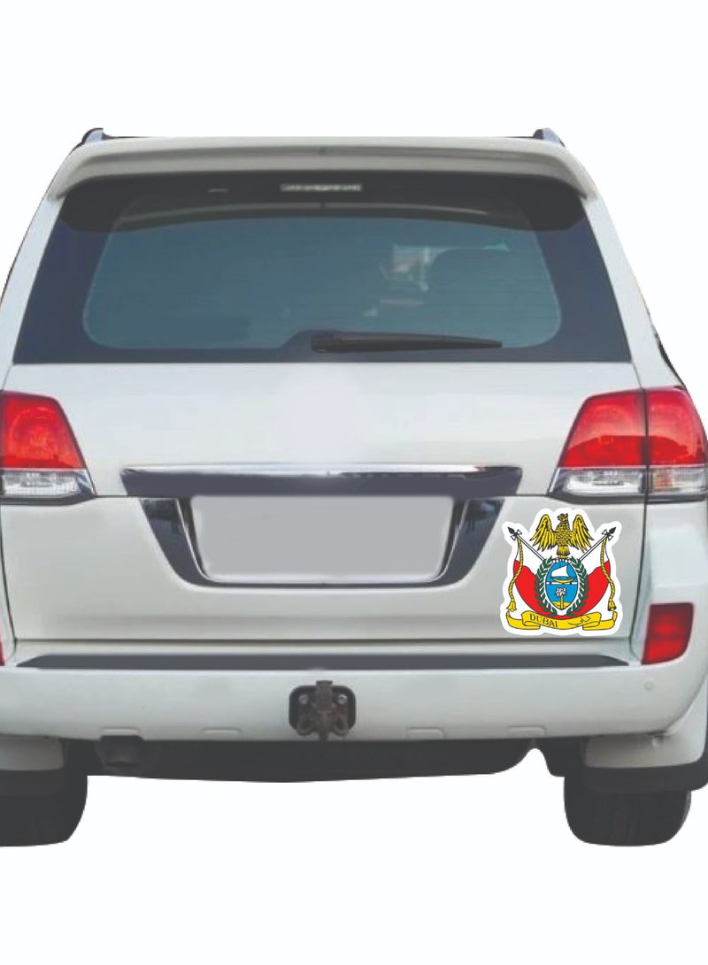 Acnor "Dubai Emblem Car Decal Sticker – Coat of Arms Design, Waterproof Vinyl, 13 x 14 cm" - Image 2