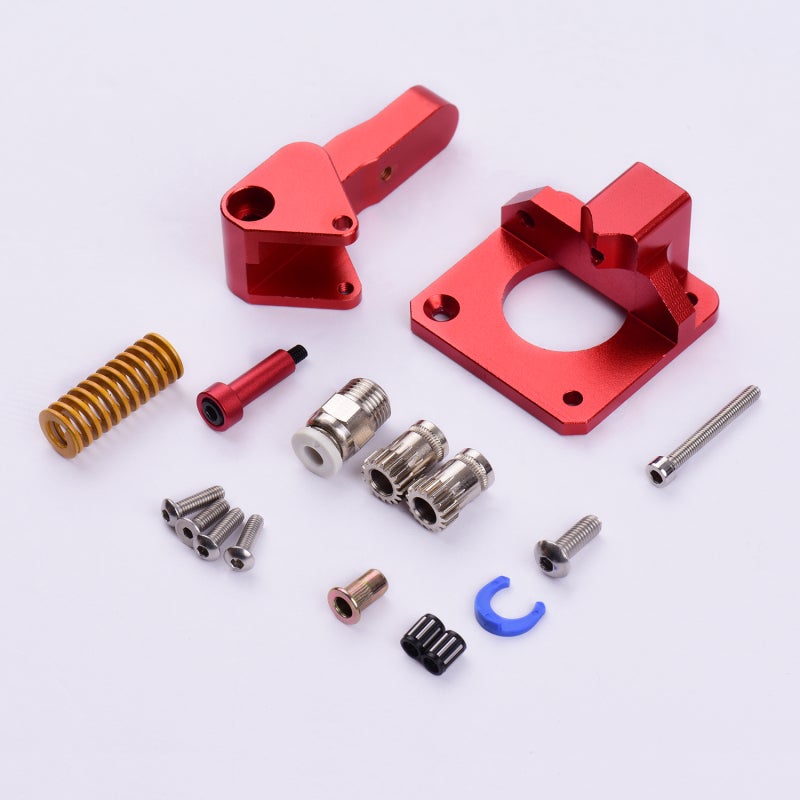 3D Printer Metal Extruder - Double Gear High Extrusion Force Smooth Filament Feeding 1.75mm Red Kit for Ender 3, CR 10 3D Printer DIY Enthusiasts - Image 3