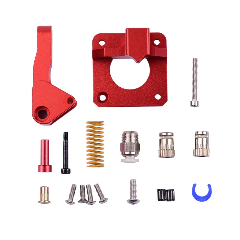 3D Printer Metal Extruder - Double Gear High Extrusion Force Smooth Filament Feeding 1.75mm Red Kit for Ender 3, CR 10 3D Printer DIY Enthusiasts - Image 1