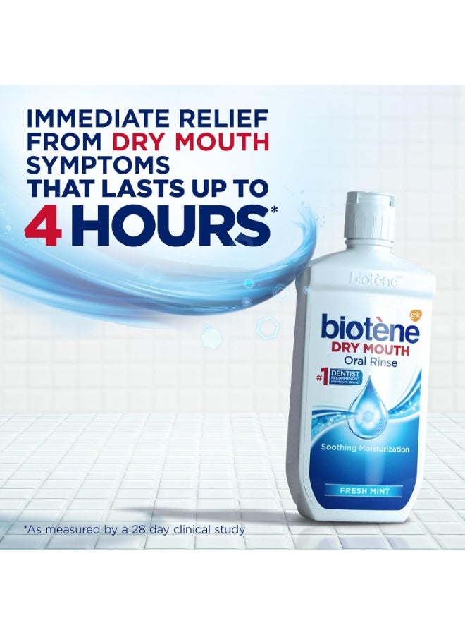 Biotene biotène Oral Rinse Mouthwash for Dry Mouth, Breath Freshener and Dry Mouth Treatment, Fresh Mint, 16 fl oz - Image 3