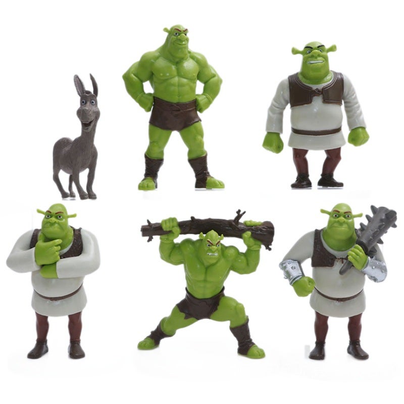 6 Pcs Shrek Q Version Figures Set - Image 1