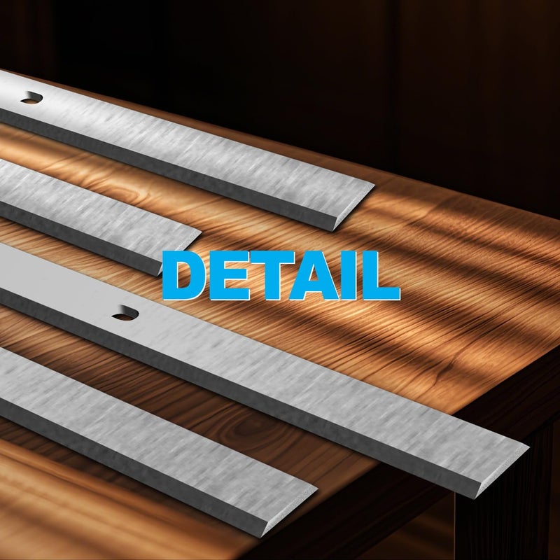 Asieg Tool Planer Blades Knives for Delta 22-560 22-562 22-565 TP400LS Craftsman 21758 Wen 6550 Triton TPT125 Grizzly TP305 Porter Cable PC305TP 12.5 Inches HSS Replacement 4pcs - Image 2