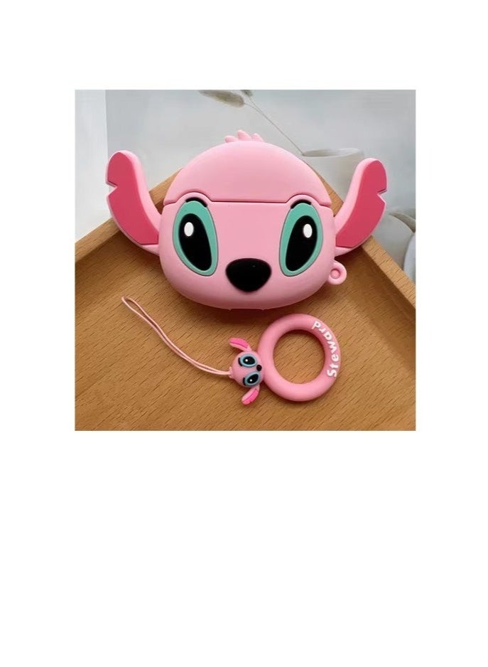 Case Soft Silicone Shockproof Cover for Apple Airpods 4 New 3D Cute Cartoon Creative Fun Case Skin with Keychain Design - Image 5