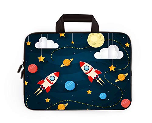 HAPLIVES Universal 7~9 inch Kids Tablet Portable Neoprene Zipper Carrying Sleeve Case Bag Fits 7" 8" 8.5" 8.9" 9" iPad Mini 5 4 3 2 1, Galaxy Tab A 8.0 (Rocket) - Image 2