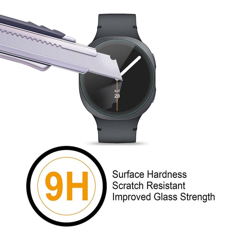 Supershieldz (3 Pack) Designed for Samsung Galaxy Watch 8 (44mm) Tempered Glass Screen Protector, Anti Scratch, Bubble Free - Image 5