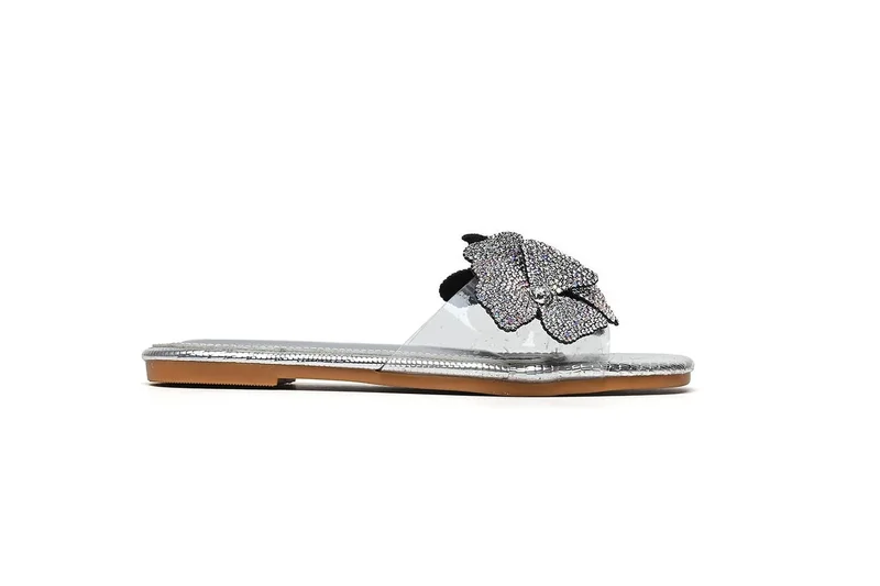 Cuple Girls embellished slide sandals