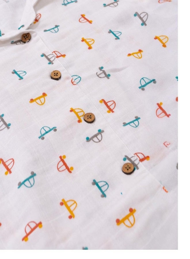 Fabrify Baby and Kids Cotton Printed Pyjama Set, Nightwear, Sleepwear, Trendy Nightsuit for Boys and Girls (Hot Wheels) (6-7 Y) Multicolour - Image 2