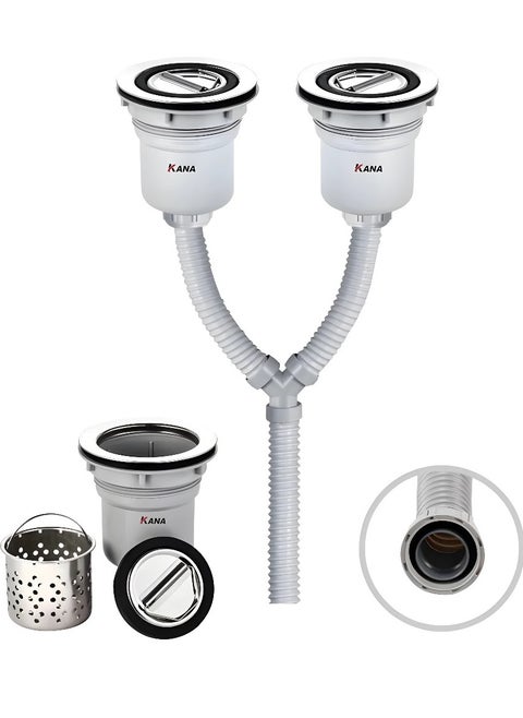 Drainer with Sink hose  for Two-sink kitchen