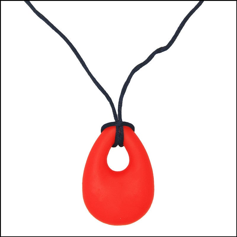 Silicone Necklace Bite Teeth Gum Angel Tears Pendant Mom Wears Baby Teeth Bite Baby Products PE Bag black - Image 5