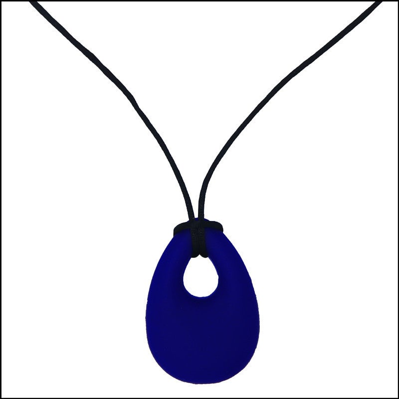 Silicone Necklace Bite Teeth Gum Angel Tears Pendant Mom Wears Baby Teeth Bite Baby Products PE Bag black - Image 4