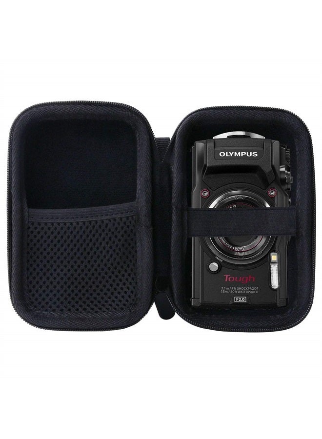 WERJIA Hard Carrying Case for Olympus Tough TG-6/ TG-5/TG-4 Digital Camera Case (Storage case, Black) - Image 1