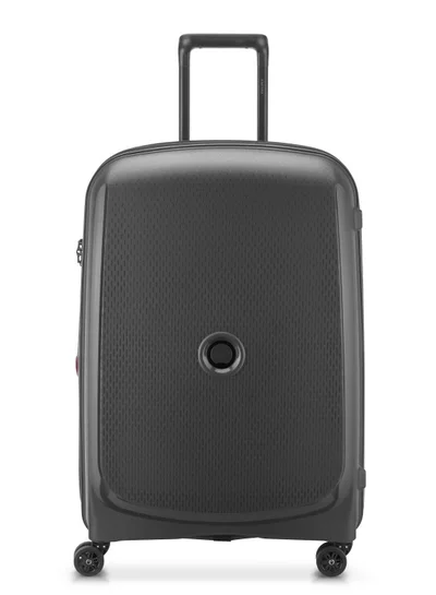DELSEY Paris Belmont + 71cm Hardcase 4 Double Wheel Expandable Check In Luggage Trolley Black