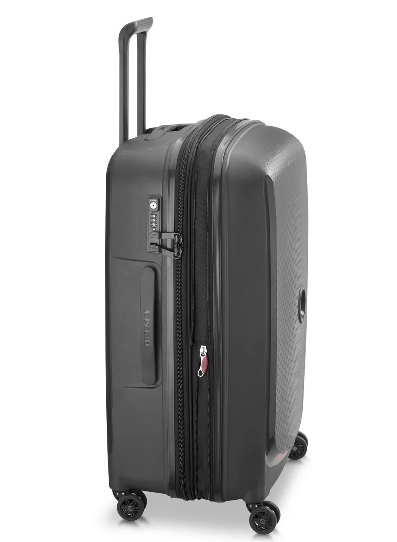 ديلسي _باريس Belmont + 71cm Hardcase 4 Double Wheel Expandable Check In Luggage Trolley Black