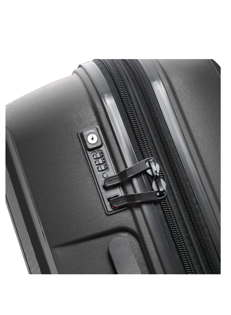 ديلسي _باريس Belmont + 71cm Hardcase 4 Double Wheel Expandable Check In Luggage Trolley Black