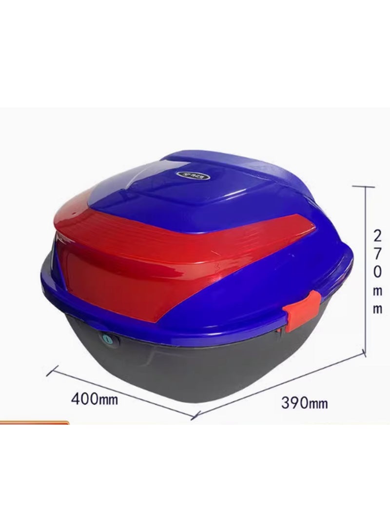 Motorcycle Rear Trunk Box, Large Waterproof Storage Bag with 2 Keys - Image 2