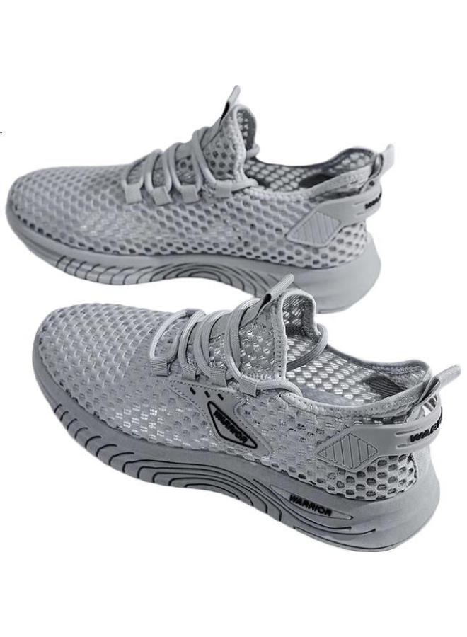 Warrior Men'S Summer New Mesh Breathable Casual Sports Hiking Shoes Grey Size 39 - Image 1