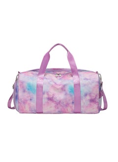 General Large Capacity Waterproof Graffiti Print Swimming Fitness Sports Bag Travel Bag  - Image 1