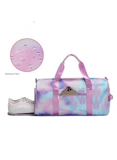 General Large Capacity Waterproof Graffiti Print Swimming Fitness Sports Bag Travel Bag  - Image 3