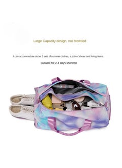 General Large Capacity Waterproof Graffiti Print Swimming Fitness Sports Bag Travel Bag  - Image 2