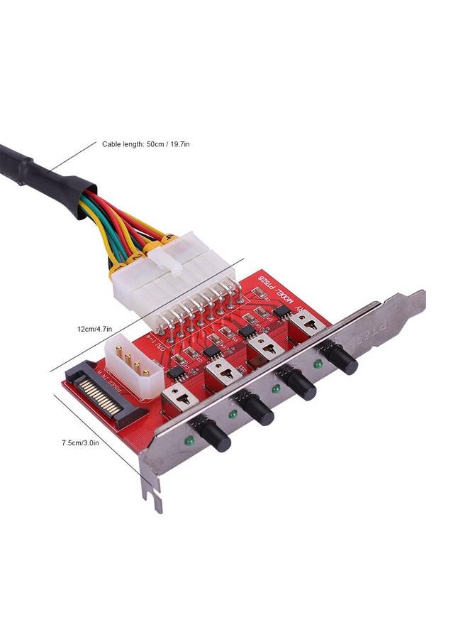 Thoraya - Four Channel HDD Power Control Switch Hard Drive Selector SATA Drive Switcher - Image 1