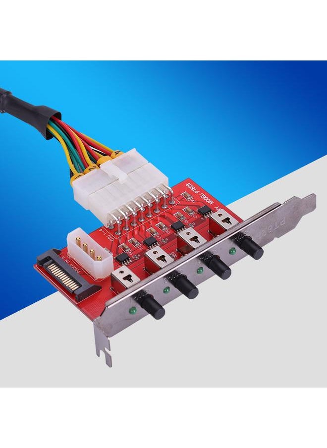 Thoraya - Four Channel HDD Power Control Switch Hard Drive Selector SATA Drive Switcher - Image 1