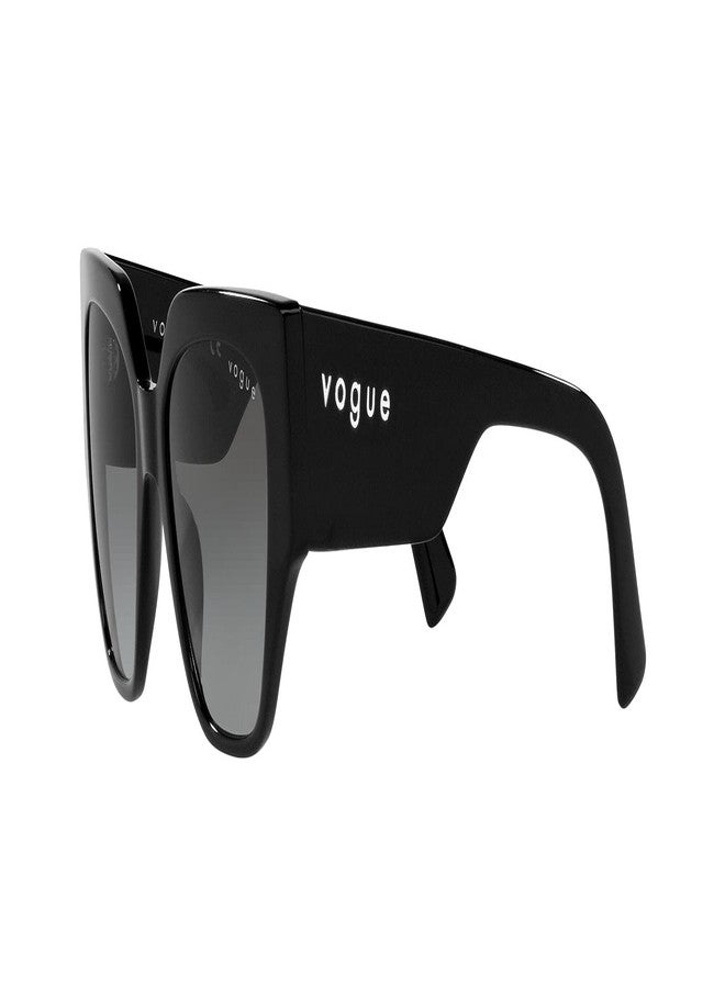 Vogue Eyewear Womens VO5409S Square Sunglasses, Black/Grey Gradient, 52 mm - Image 3